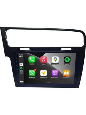 SmartGO Volkswagen Golf 7 2013-2021 6+64 GB Premium Ekran Android Carplay Multimedya Sistemi  Wİ-Fİ (Yazılımsal)