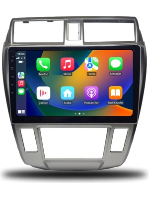 SmartGO Honda City 2009-2012 Dijital Klima 6+64 GB Premium Ekran Android Multimedya Sistemi  Wİ-Fİ (Yazılımsal)