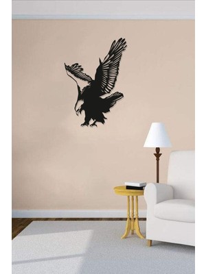 Kartal Ahşap Tablo Mdf Lazer Kesim 3mm Duvar Dekorasyon Süsü (Kendinden Yapışkanlı)