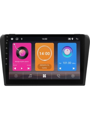 SmartGO Mazda 3 Android Multimedya Sistemi (2004-2009) 6+64 GB Premium Ekran  Wİ-Fİ (Yazılımsal)
