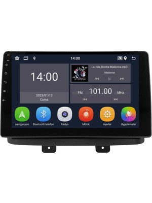 SmartGO Fiat Doblo Android Multimedya Sistemi (2002-2010) 4+64 GB  Wİ-Fİ (Yazılımsal)