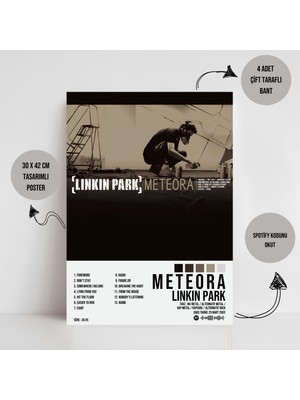 Linkin Park - Meteora Albüm / Spotify Tasarımlı Poster