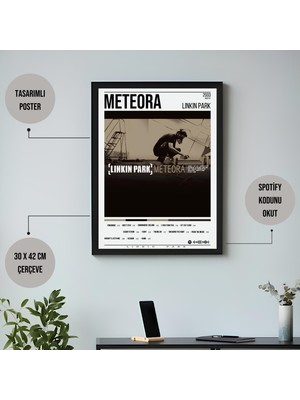 Orenda Art Linkin Park - Meteora Albüm / Çerçeveli Poster Tablo