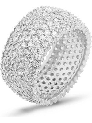 Gumush Gümüş 7 Sıra Tamtur Bayan Alyans Yüzük