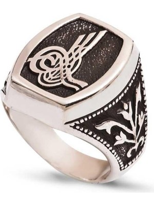 Gumush Gümüş Tuğralı Erkek Yüzük