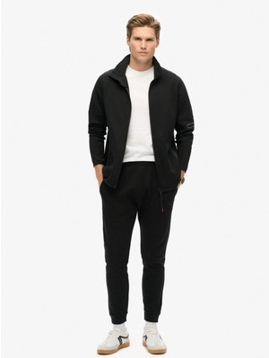 Superdry Dik Yaka Siyah Sweatshırt M2013742A02A_TECH Logo Loose Trackt