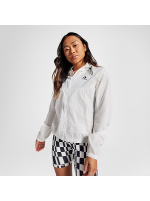 Converse Lightweight Windbreaker Kadın Beyaz Ceket
