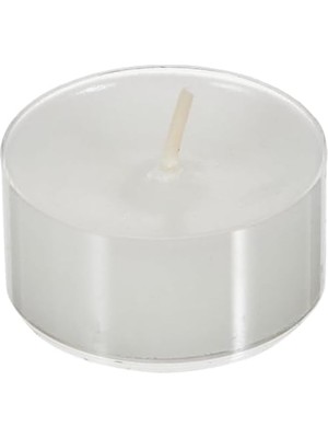 Maıson Citrus Düz Parafin Balmumu Tealight Mum, Beyaz, 8 Adet 12GR