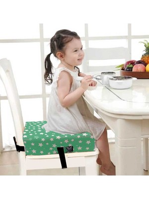 Sırtlıklı Mama Sandalyesi Yükseltici Minder Taşınılabilir Katlanılabilir Artan Sandalye Yükseltici Minder