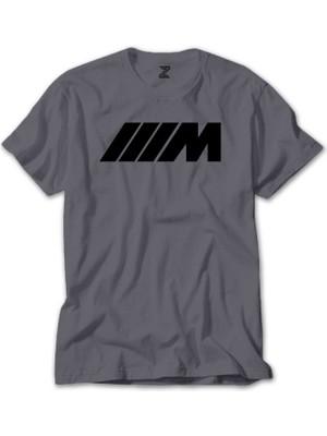 Z zepplin Bmw M Power Black Gri Tişört