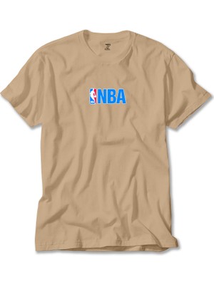 Nba Logo Krem Tişört