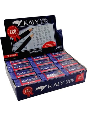 Kaly 24 Adet Mavi Sınav Silgisi ART.591 (1 Paket)