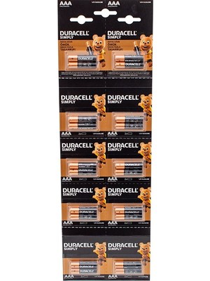Duracell 1.5V Ince Aaa 20'li Alkalin Pil LR03/MN20