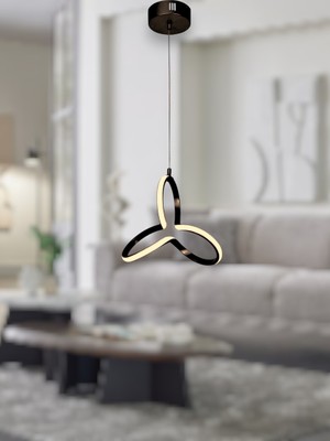 Neeko Elegance Modern Plafonyer Power LED Avize Gün Işığı - Siyah Kasa