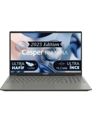 Casper Nirvana X600.AMD Ryzen 5 7430U 16GB 500GB SSD Freedos 15.6" Taşınabilir Bilgisayar 15,6 inç Taşınabilir Bilgisayar 7430-BV00X-G-F