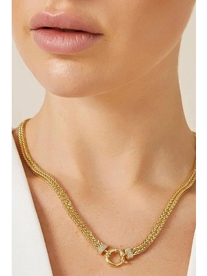 Fiyonk Kuyumculuk 14 Ayar Altın Double Sıralı Tondo Kolye