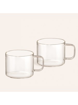 Panyu Borosilikat Cam Kupa 150 ml Şeffaf