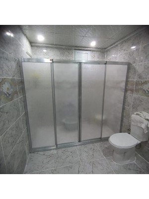 Teknesiz Duşakabin Mika Plastik Camlı ND415