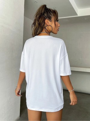 Beyaz Arizona Oversize T-Shirt