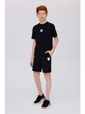 Nebbati  Erkek Çocuk Siyah Tshirt