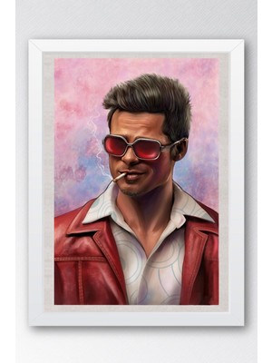 Fight Club Tyler Durden Çerçeveli Tablo - Dövüş Kulübü Film Posteri Tablo