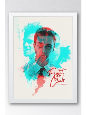 Fight Club Çerçeveli Tablo - Dövüş Kulübü Film Posteri Tablo