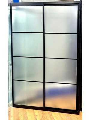 Teknesiz Düz Duşakabin Mika Camlı Karolaj Desenli