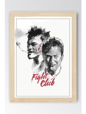 Fight Club Çerçeveli Tablo - Dövüş Kulübü Film Posteri Tablo