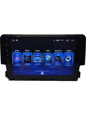 Smart Go Honda Civic Fc5/fc 5 2016/2020 9 Inç 8-128