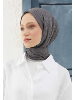 Metalik Gri Fresh Scarfs Bambu Şal