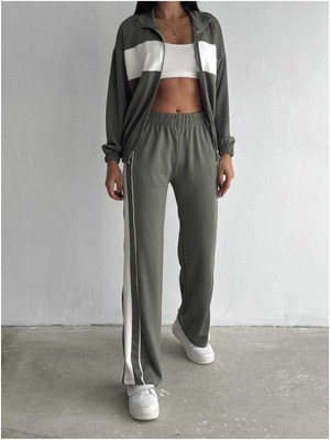 Modal Kumaş Garnili Arabiyeli Siyah Spor Takım