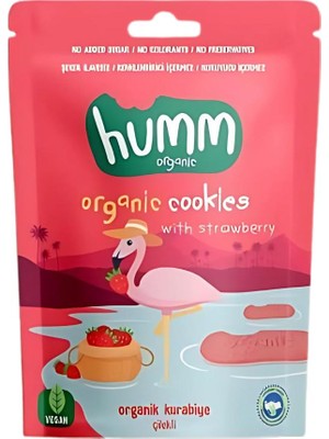 Humm Organic Organik Çilekli Kurabiye 55 gr