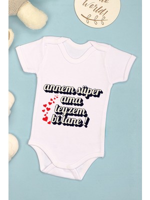 Teyzem Bi Tane Baskılı Omuz Çıt Çıt Zıbın