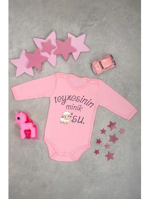 Teyzesinin Kuzusu Baskılı Uzun Kollu Pamuklu Zıbın