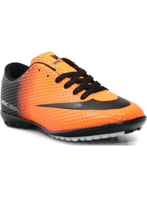 Walked 401-25 Halı Saha Krampon Turuncu Siyah 36-39