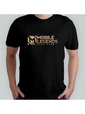 Pixxa Mobile Legends Bang Bang %100 Pamuklu Bisiklet Yaka T-Shirt Model 1