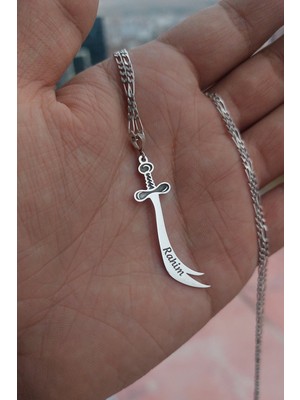 Özgür Takı 925 Ayar Gümüş Isimli Zülfikar Kolye