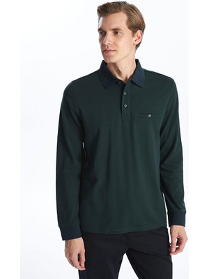Lcwaıkıkı Classic Polo Yaka Uzun Kollu Pike Erkek Tişört