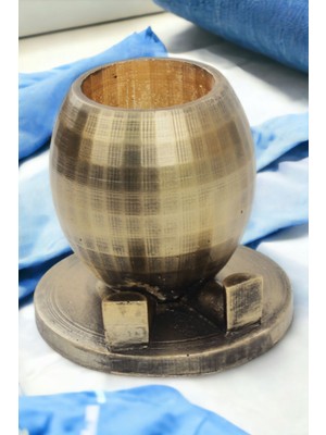 El Yapımı Saksı Siyah Premium Kalite Dekoratif Saksı Ayaklı