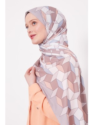 Taş Geometrik Desen Club Şal