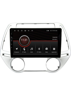 SmartGO Hyundai I20 Android Multimedya Sistemi (2012-2014) 4+32 GB  Wİ-Fİ (Yazılımsal)