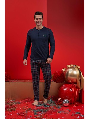 1585 Erkek Pijama Takımı -Yılbaşı