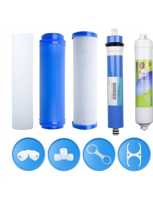 Linio Açık Kasa Su Arıtma Cihazı Membranlı 5'li Filtre Set