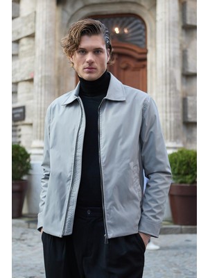 Danger Erkek Su Geçirmez Mevsimlik Gri Ceket Mont - 4015DNGR