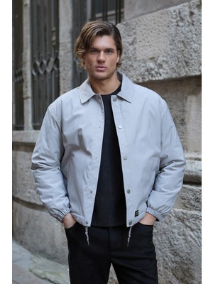 Danger Erkek Oversize Çıt Çıt Kapamalı Taş Ceket Mont - 4014DNGR