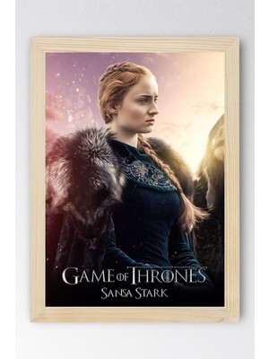 Game Of Thrones Sansa Stark Çerçeveli Tablo - Taht Oyunları Dizi Posteri Tablo