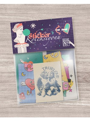 Aşk Temalı Sticker Seti 11'li - Romantik ve Eğlenceli Çıkartmalar - Laptop, Defter, Telefon Için Dekoratif Stickerlar