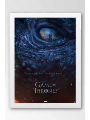 Game Of Thrones Çerçeveli Tablo - Taht Oyunları Dizi Posteri Tablo
