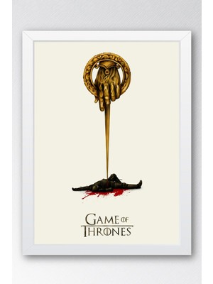 Game Of Thrones Çerçeveli Tablo - Taht Oyunları Dizi Posteri Tablo