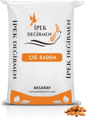 İpek Değirmen Lüks Kuruyemiş Yerli Yağlı İri Jumbo Çiğ Badem İçi 500 GR